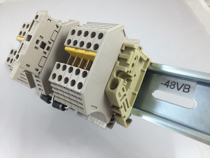 DIN Rail with Terminal Block Assembly