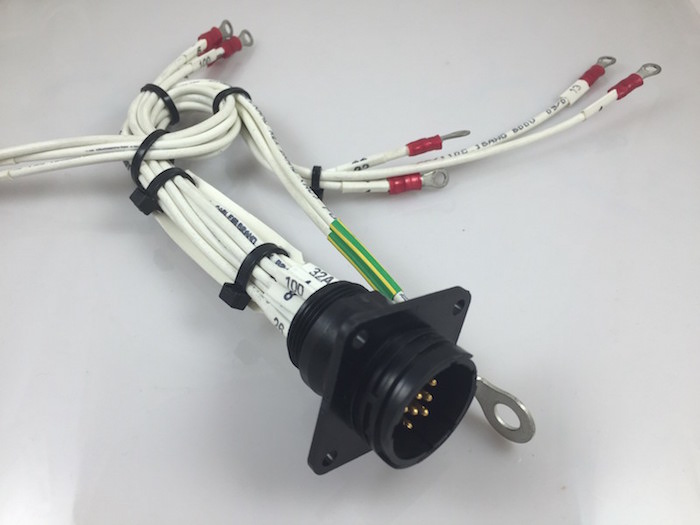 Panel Mount Circular Cable Assembly for Rail